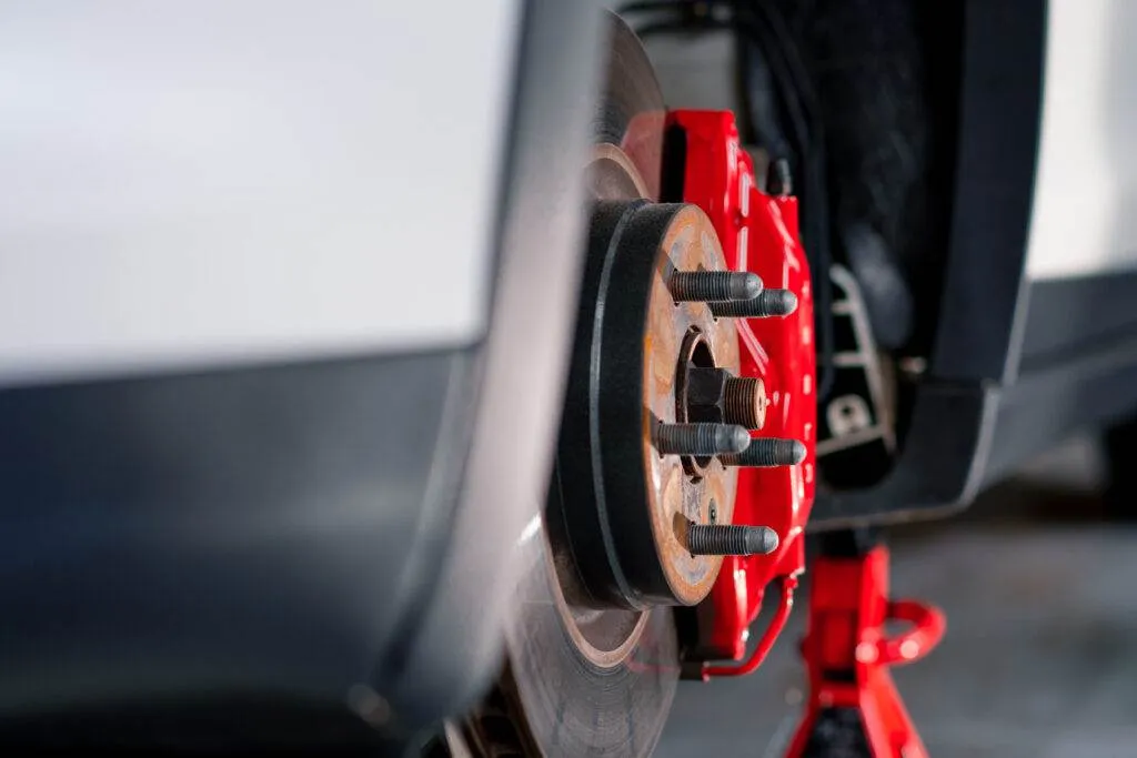 Picture of a cars brake system