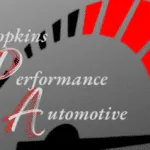 The logo of Hopkins Performance Automotive in Caldwell, Idaho
